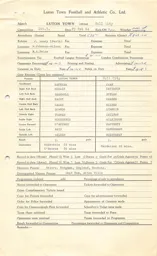 Hull City H 29.2.1964 Match Paperwork