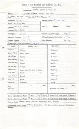 Hull City H 4.4.1972 Match Paperwork