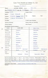 Hull City H 5.11.1977 Match Paperwork