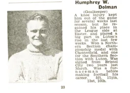 Humphrey Dolman Luton News Handbook 1938-39