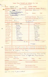 Ipswich Town A 25.3.1961 Match Paperwork & Correspondence