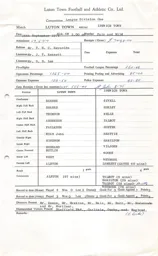 Ipswich Town H 14.9.1974 Match Paperwork