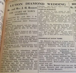 James Bennett Diamond Wedding Article 1935 pt1