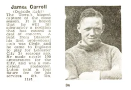 James Carroll Luton News Handbook 1938-39