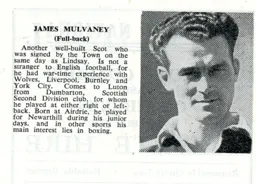 James Mulvaney Luton News Handbook 1948-49