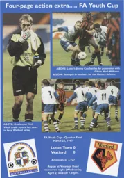 Jimmy Cox essential to the Youth Team in the FA Youth Cup - 96-97 programme feature