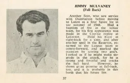 Jimmy Mulvaney Luton News Handbook 1949-50