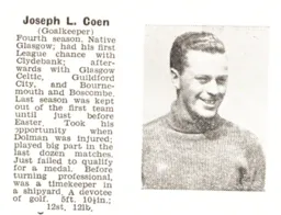 Joe Coen Luton News Handbook 1937-38