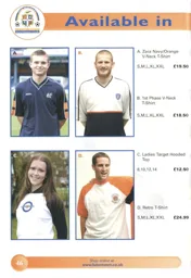 Joe Deeney, Kevin Nicholls and Chris Coyne showing off new club threads 02-03 programme feature