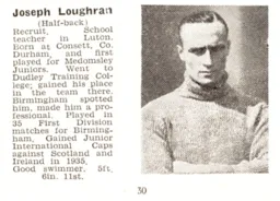 Joe Loughran Luton News Handbook 1937-38