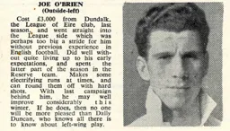 Joe O'Brien Luton News Handbook 1948-49