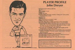 John Dreyer Article Supporters Club Fanzine Issue 6 1990