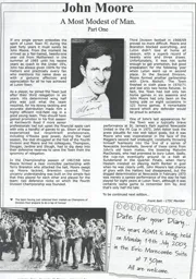 John Moore Article Supporters Club Fanzine Issue 57 2003