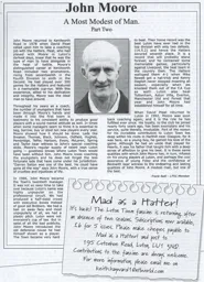 John Moore Article Supporters Club Fanzine Issue 58 2003
