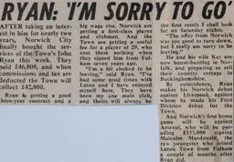 John Ryan is Sorry to Go