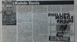 Kelvin Davis Article Hatters News Issue 2 1994