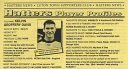 Kelvin Davis Article Supporters Club Fanzine Issue 30 1997