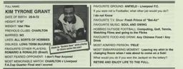 Kim Grant Article Supporters Club Fanzine Issue 29 1997