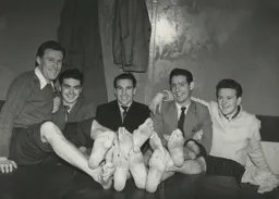 L to R Davies Turner Morton Groves Cullen 1956