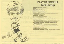 Lars Elstrup Profile Supporters Club Fanzine Issue 4 1989