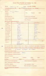 Leeds United A 11.4.1955 Match Paperwork