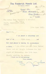 Leeds United A 11.9.1957 Match Paperwork & Correspondence_Part2