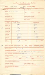 Leeds United A 19.4.1954 Match Paperwork