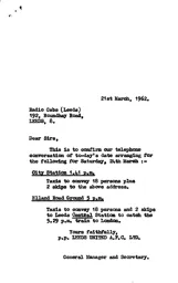 Leeds United A 24.3.1962 Match Paperwork & Correspondence_Part2