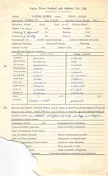 Leeds United H 1.4.1961 Match Paperwork & Correspondence