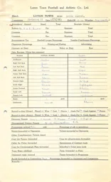 Leeds United H 16.4.1954 Match Paperwork