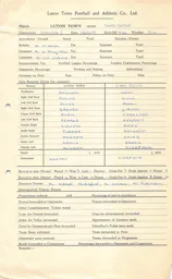 Leeds United H 18.9.1957 Match Paperwork & Correspondence