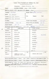 Leeds United H 22.3.1975 Match Paperwork