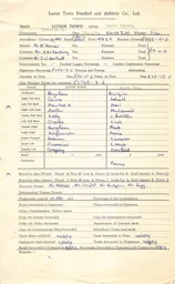 Leeds United H 29.8.1959 Match Paperwork