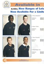 Leon Barnett, Kevin Foley, James Osborn and Curtis Davies showing off the club threads