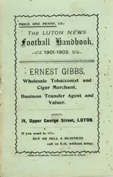 Luton News Football Handbook 1901-02