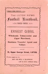 Luton News Football Handbook 1902-03