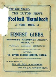 Luton News Football Handbook 1905-06