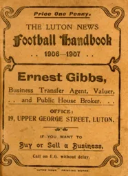 Luton News Football Handbook 1906-07