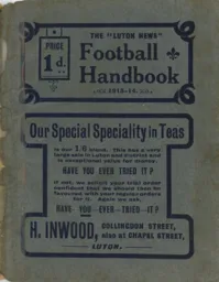 Luton News Football Handbook 1913-14