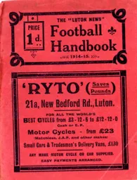 Luton News Football Handbook 1914-15