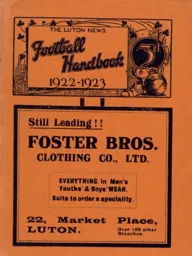 Luton News Football Handbook 1922-23