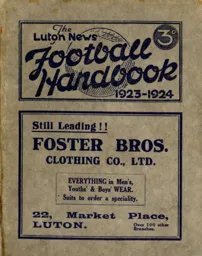 Luton News Football Handbook 1923-24