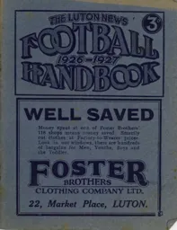 Luton News Football Handbook 1926-27