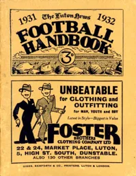 Luton News Football Handbook 1931-32