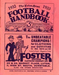 Luton News Football Handbook 1932-33