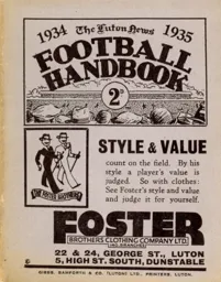 Luton News Football Handbook 1934-35