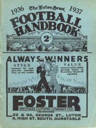 Luton News Football Handbook 1936-37