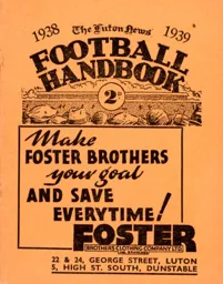 Luton News Football Handbook 1938-39