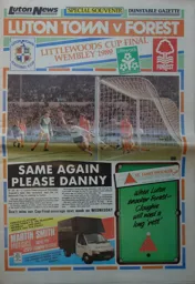 Luton News Wembley Souvenir 1989