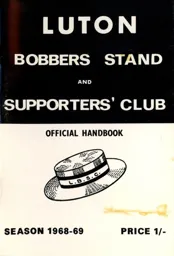 Luton Town Bobbers Handbook 1968-69